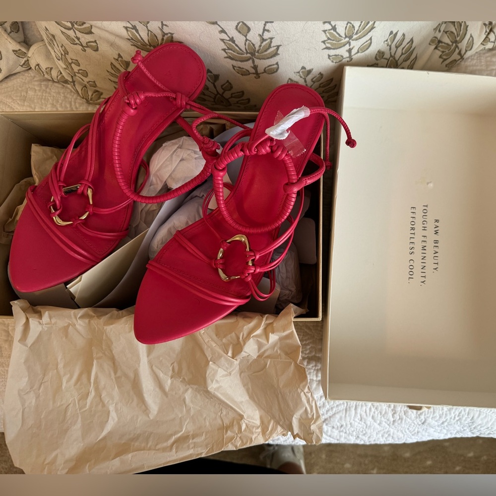 AJE Mirage Leather Strappy Heel - Picture 4 of 5